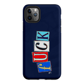 Lil Fcks Blue Printed Phone Cases iPhone 11 Pro Max / Armoured by Margarbs Art - The Dairy