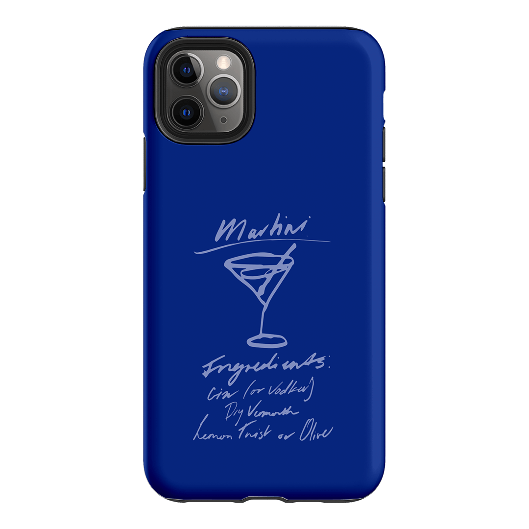 Martini Mood Blue Printed Phone Cases iPhone 11 Pro Max / Armoured by The Dairy - The Dairy