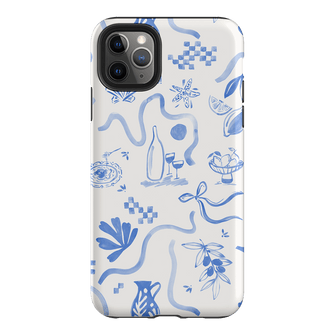 Mediterranean Wave Printed Phone Cases iPhone 11 Pro Max / Armoured by Charlie Taylor - The Dairy