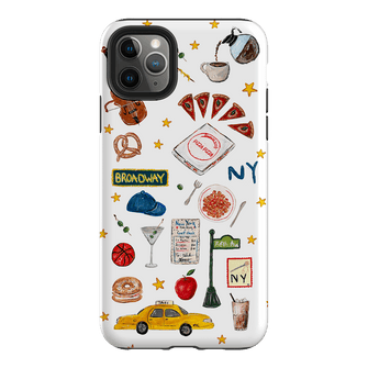 NYC White Printed Phone Cases iPhone 11 Pro Max / Armoured by BG. Studio - The Dairy