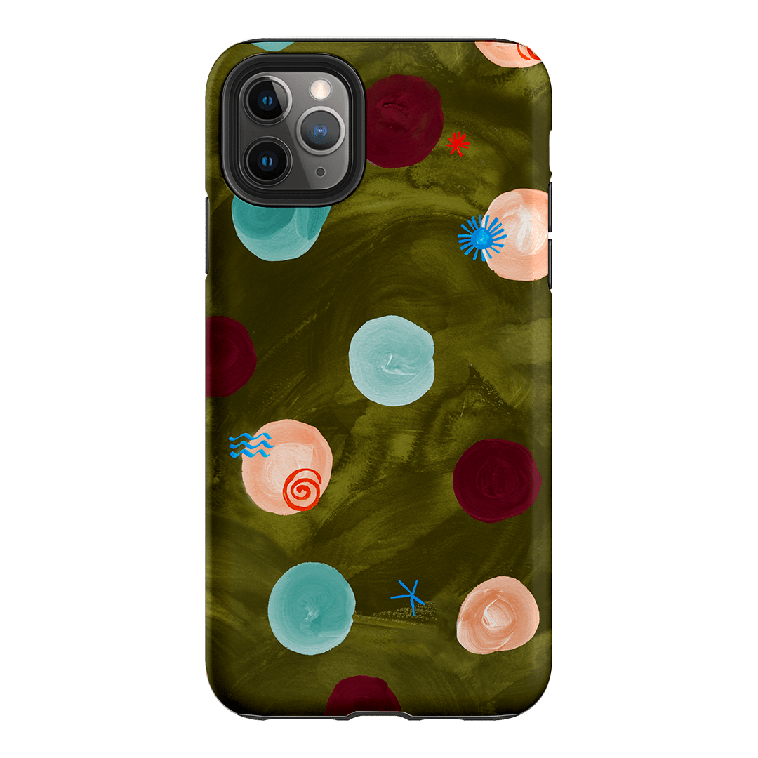 Olive Spot Printed Phone Cases iPhone 11 Pro Max / Armoured by Charlie Taylor - The Dairy