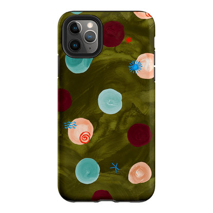 Olive Spot Printed Phone Cases iPhone 11 Pro Max / Armoured by Charlie Taylor - The Dairy