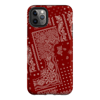Paisley Crimson Printed Phone Cases iPhone 11 Pro Max / Armoured by The Dairy - The Dairy