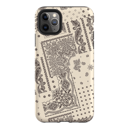 Paisley Ecru Printed Phone Cases iPhone 11 Pro Max / Armoured by The Dairy - The Dairy