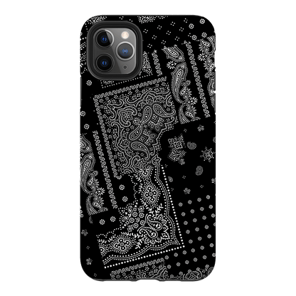 Paisley Noir Printed Phone Cases iPhone 11 Pro Max / Armoured by The Dairy - The Dairy
