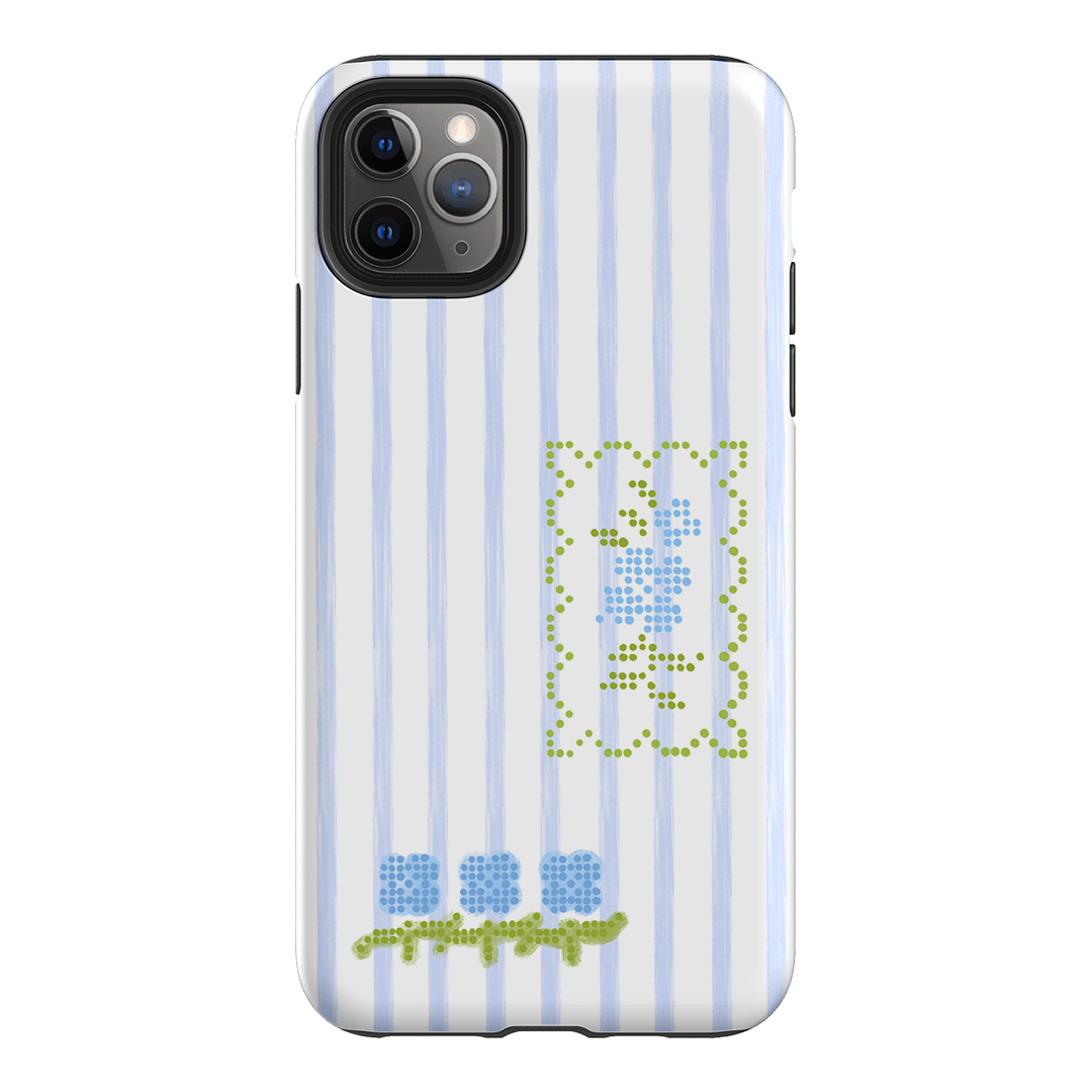 Patchwork Blue Printed Phone Cases iPhone 11 Pro Max / Armoured by Kayla Carr - The Dairy