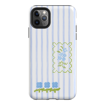 Patchwork Blue Printed Phone Cases iPhone 11 Pro Max / Armoured by Kayla Carr - The Dairy