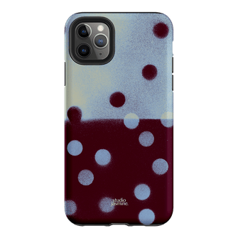 Plum Polka Dot Printed Phone Cases iPhone 11 Pro Max / Armoured by Jasmine Dowling - The Dairy
