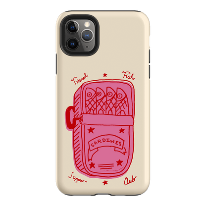 Sardine Social Red Printed Phone Cases iPhone 11 Pro Max / Armoured by The Dairy - The Dairy