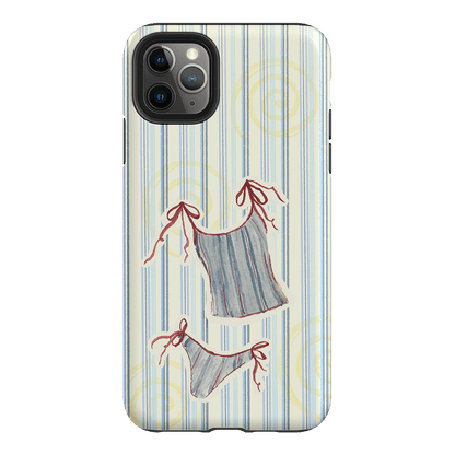 Stripe Tankini Printed Phone Cases iPhone 11 Pro Max / Armoured by Kayla Carr - The Dairy