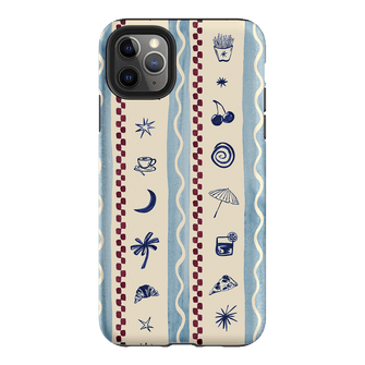 Summer Snacks Blue Printed Phone Cases iPhone 11 Pro Max / Armoured by Charlie Taylor - The Dairy