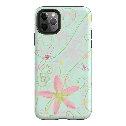 Swirl Blue Printed Phone Cases iPhone 11 Pro Max / Armoured by Kayla Carr - The Dairy