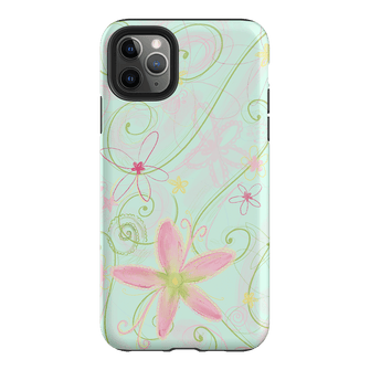 Swirl Blue Printed Phone Cases iPhone 11 Pro Max / Armoured by Kayla Carr - The Dairy