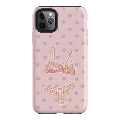Vintage Gingham Printed Phone Cases iPhone 11 Pro Max / Armoured by Kayla Carr - The Dairy
