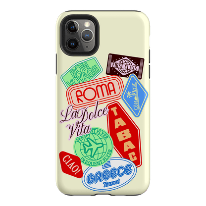 Well Travelled Printed Phone Cases iPhone 11 Pro Max / Armoured by The Dairy - The Dairy
