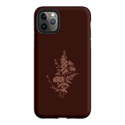 Wildflowers Mocha Printed Phone Cases iPhone 11 Pro Max / Armoured by Typoflora - The Dairy