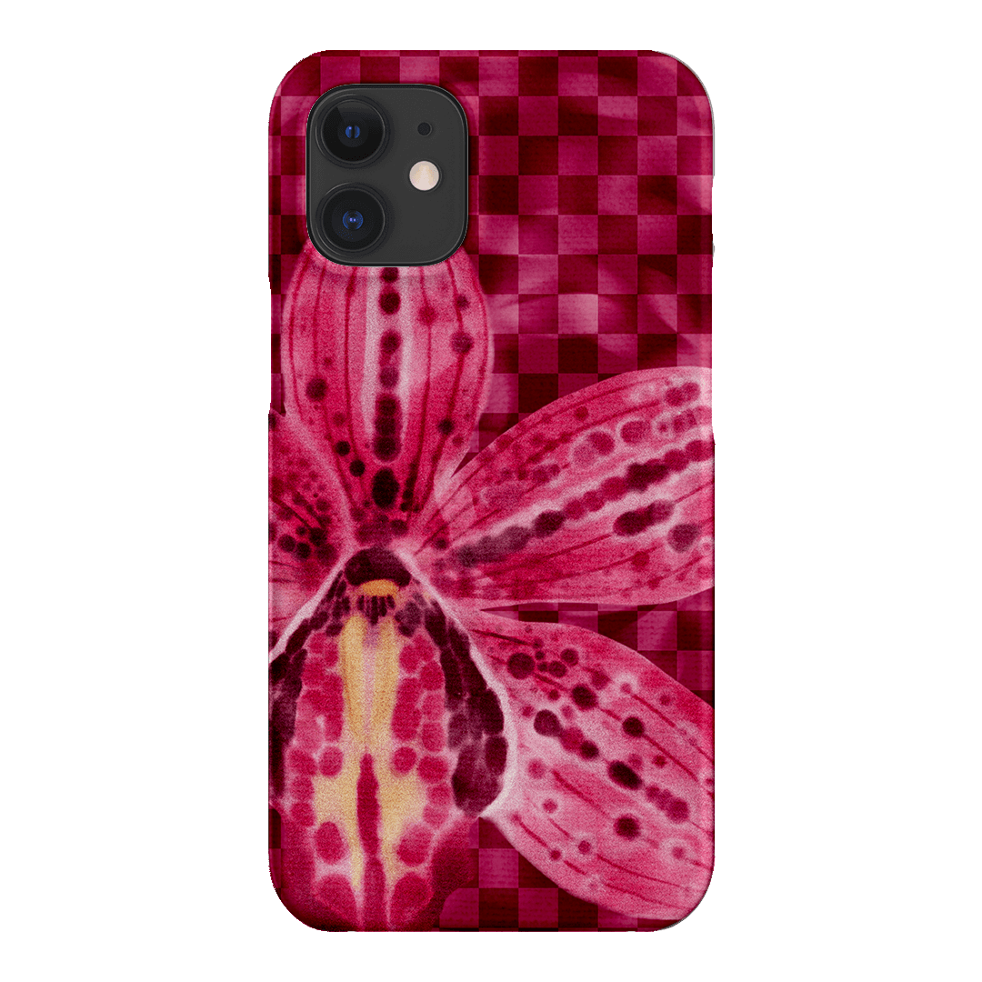 Check Orchid Printed Phone Cases iPhone 12 / Snap by Sally Hungerford - The Dairy
