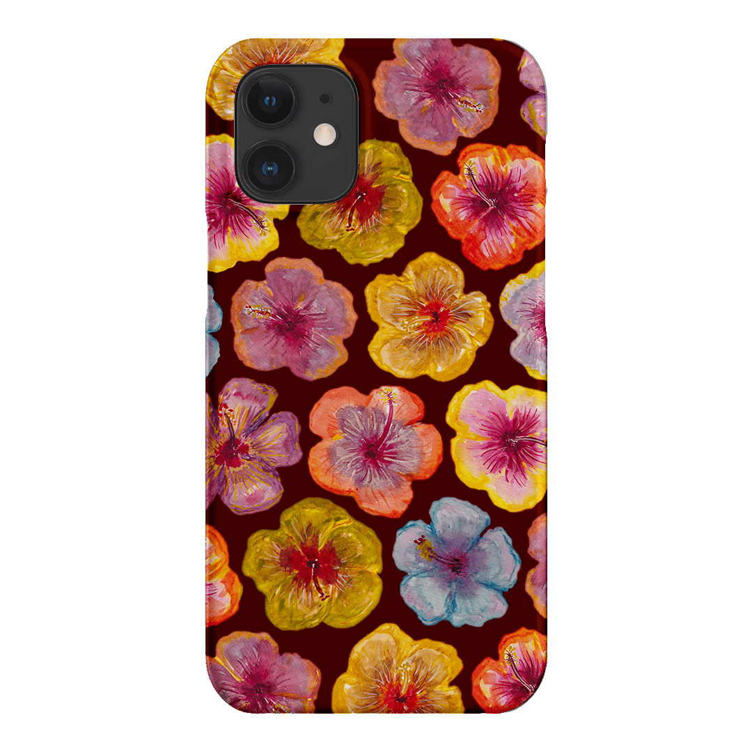 Hibiscus Holiday Rouge Printed Phone Cases iPhone 12 / Snap by BG. Studio - The Dairy