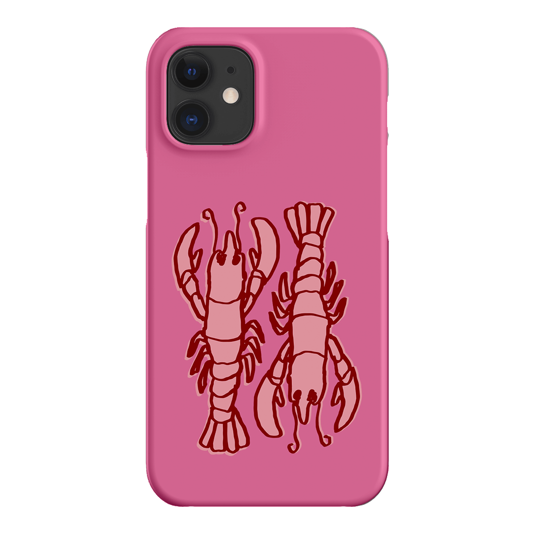 Lobster Love Pink Printed Phone Cases iPhone 12 / Snap by The Dairy - The Dairy