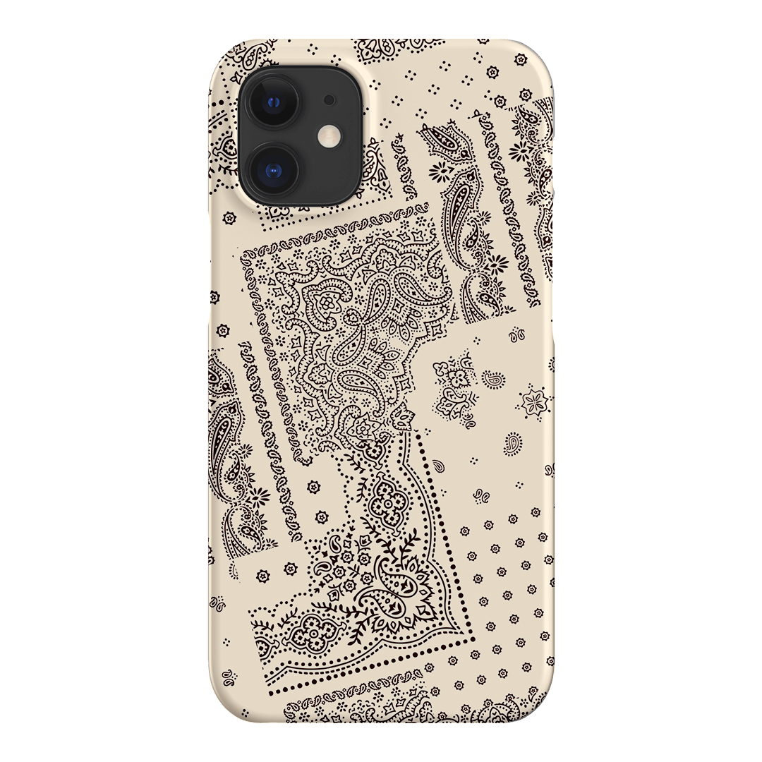Paisley Ecru Printed Phone Cases iPhone 12 / Snap by The Dairy - The Dairy