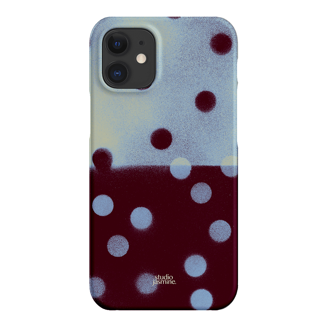 Plum Polka Dot Printed Phone Cases iPhone 12 / Snap by Jasmine Dowling - The Dairy