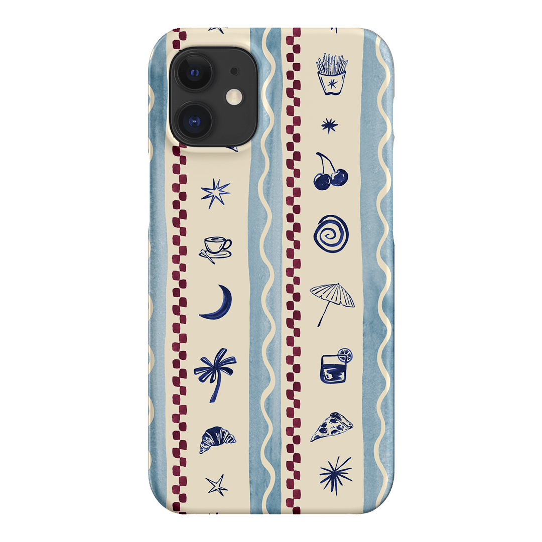 Summer Snacks Blue Printed Phone Cases iPhone 12 / Snap by Charlie Taylor - The Dairy