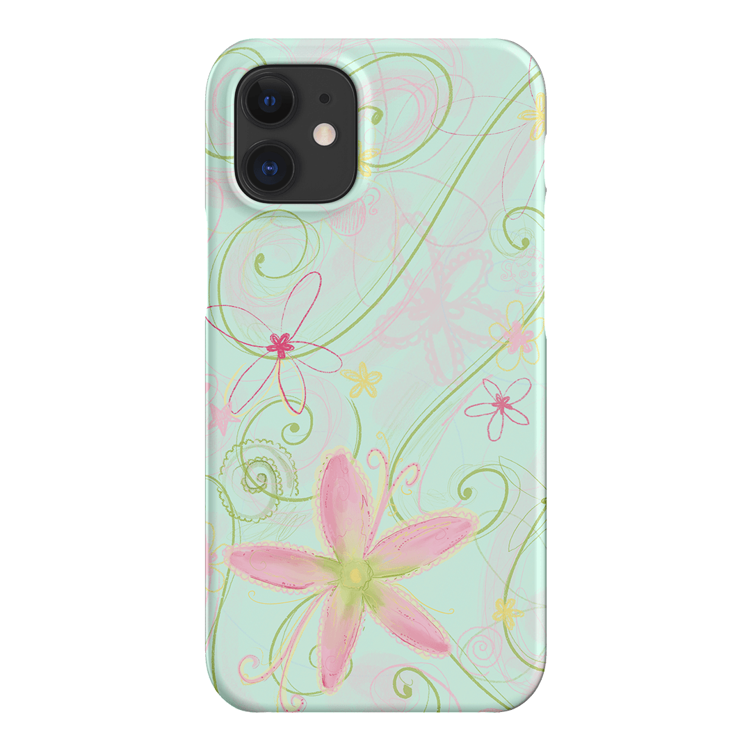 Swirl Blue Printed Phone Cases iPhone 12 / Snap by Kayla Carr - The Dairy