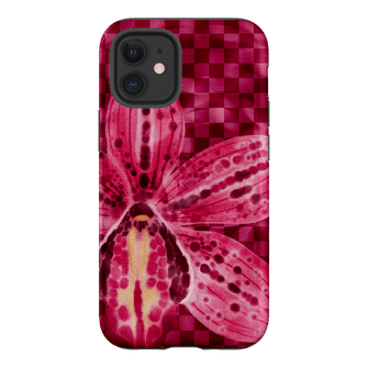Check Orchid Printed Phone Cases iPhone 12 / Armoured by Sally Hungerford - The Dairy