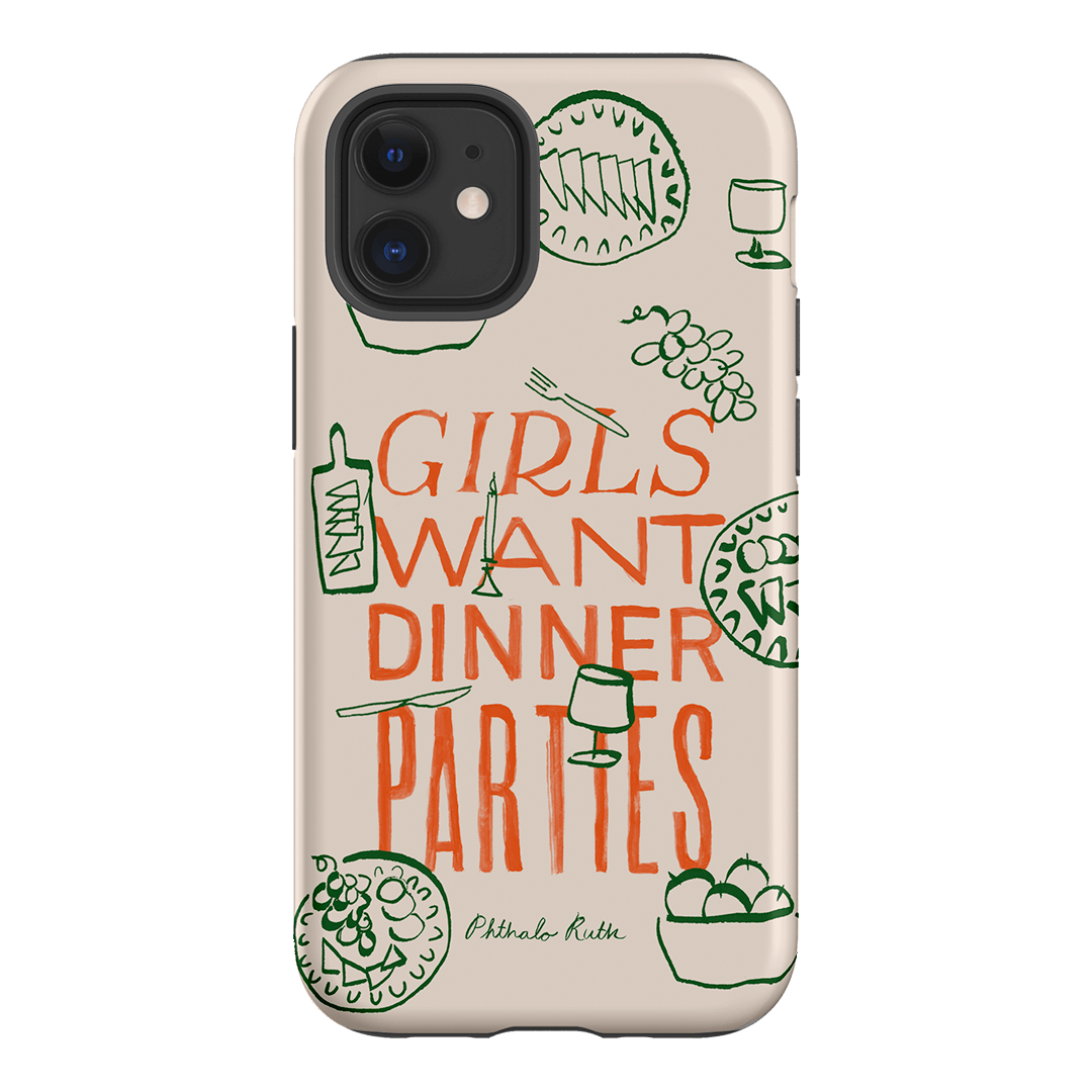 Dinner Parties Printed Phone Cases iPhone 12 / Armoured by Phthalo Ruth - The Dairy