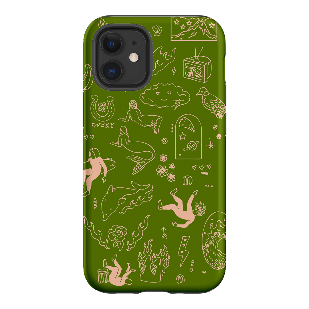 Easty Flash Green Printed Phone Cases iPhone 12 / Armoured by Easty Beasty - The Dairy