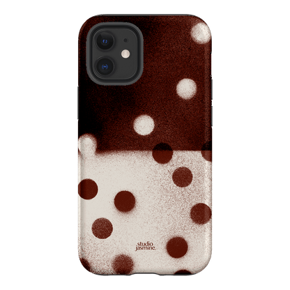 Espresso Polka Dot Printed Phone Cases iPhone 12 / Armoured by Jasmine Dowling - The Dairy