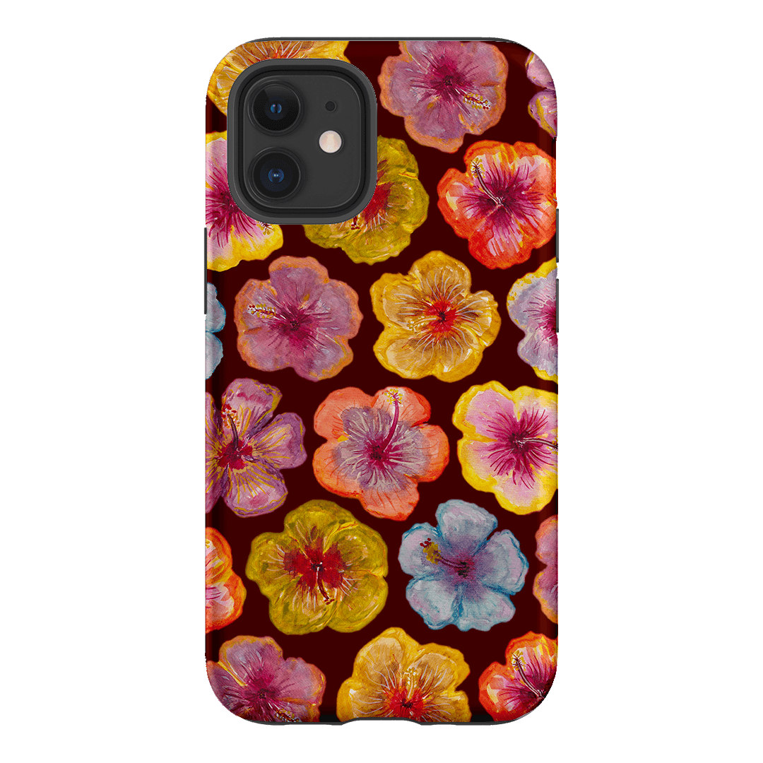 Hibiscus Holiday Rouge Printed Phone Cases iPhone 12 / Armoured by BG. Studio - The Dairy
