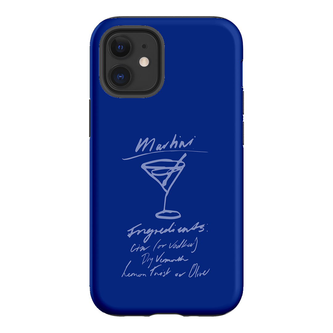 Martini Mood Blue Printed Phone Cases iPhone 12 / Armoured by The Dairy - The Dairy