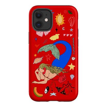 Mermaid Salad Scarlet Printed Phone Cases iPhone 12 / Armoured by Easty Beasty - The Dairy