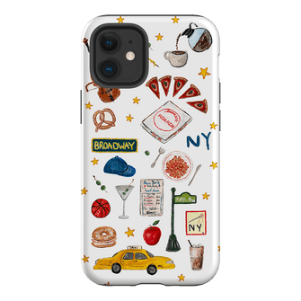 NYC White Printed Phone Cases iPhone 12 / Armoured by BG. Studio - The Dairy