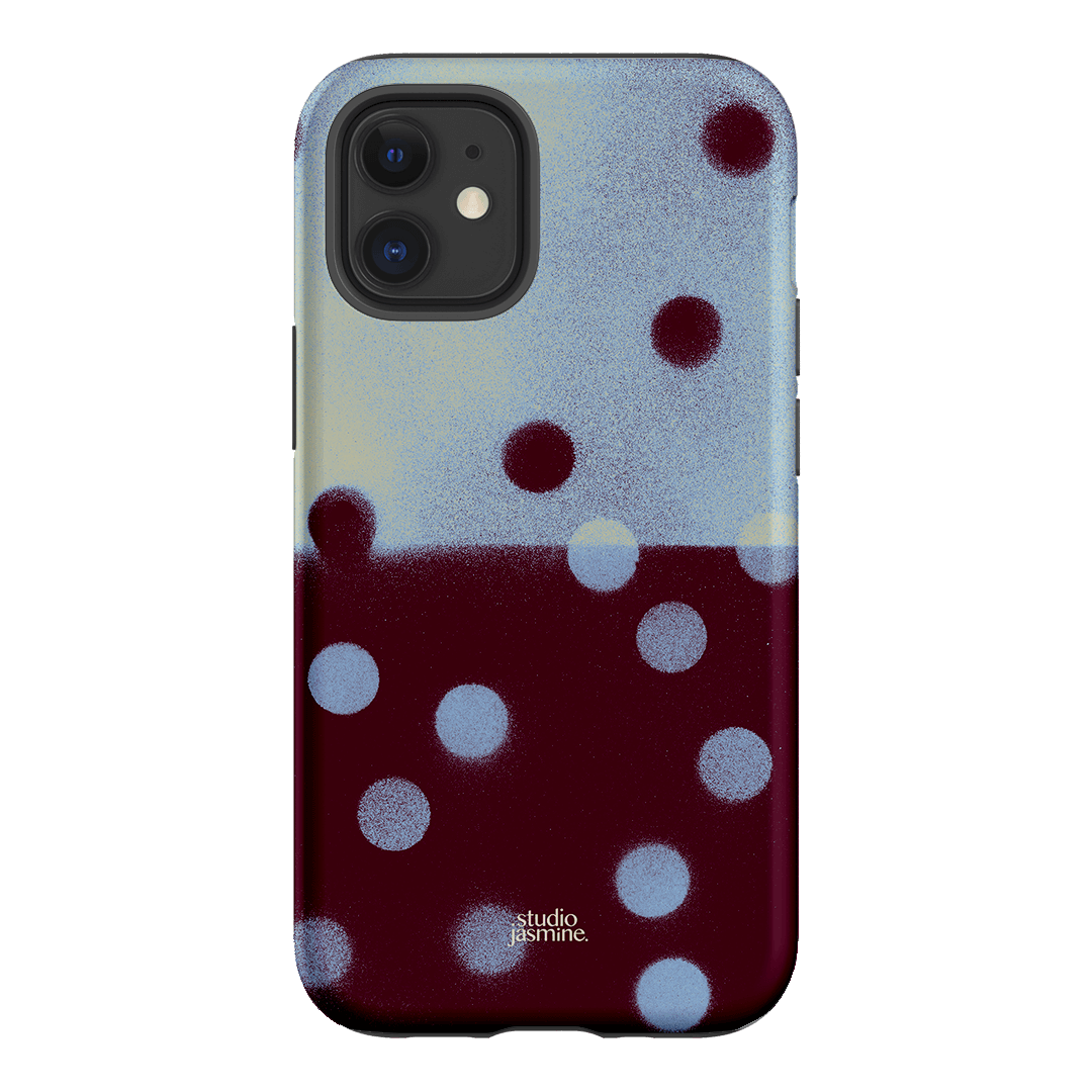Plum Polka Dot Printed Phone Cases iPhone 12 / Armoured by Jasmine Dowling - The Dairy