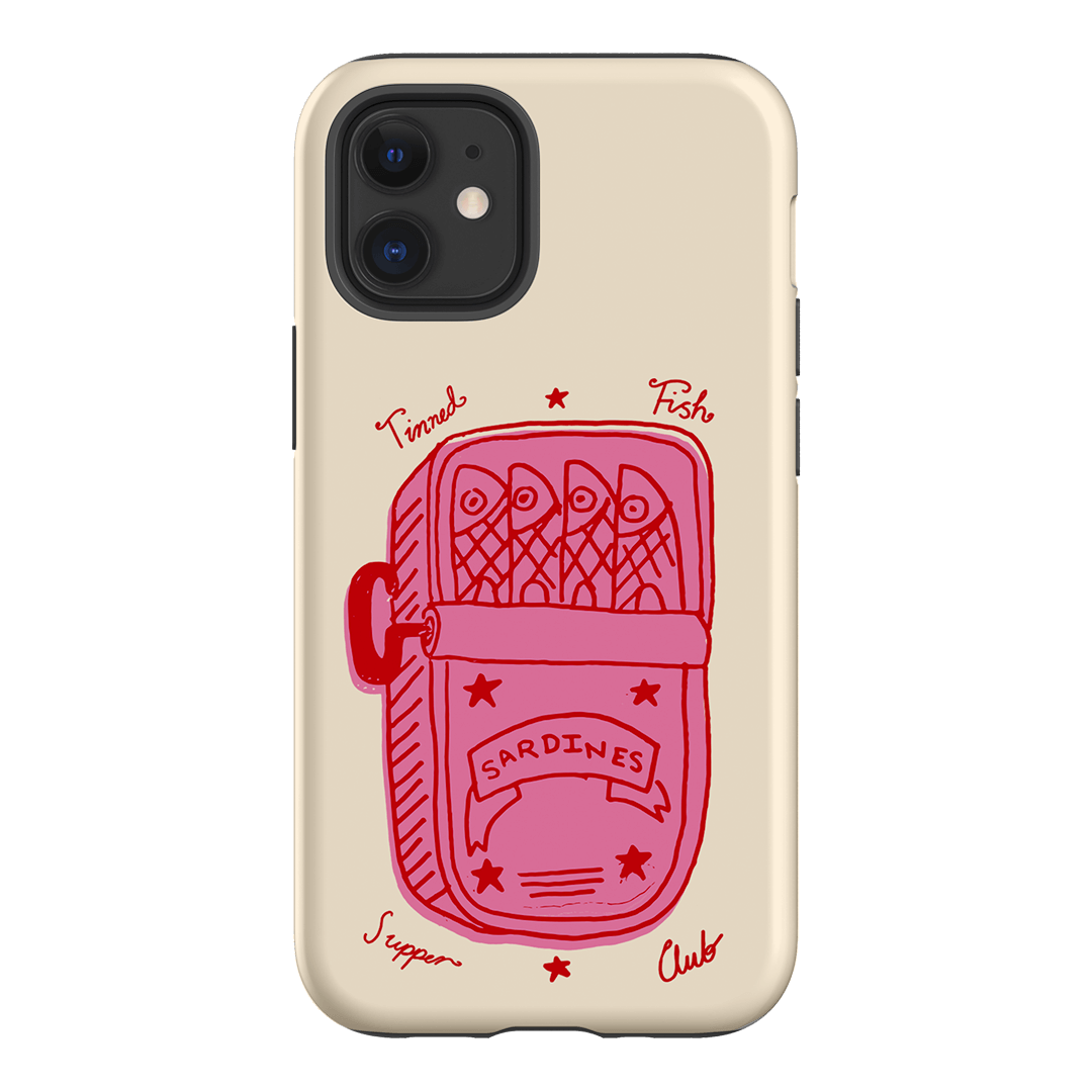 Sardine Social Red Printed Phone Cases iPhone 12 / Armoured by The Dairy - The Dairy