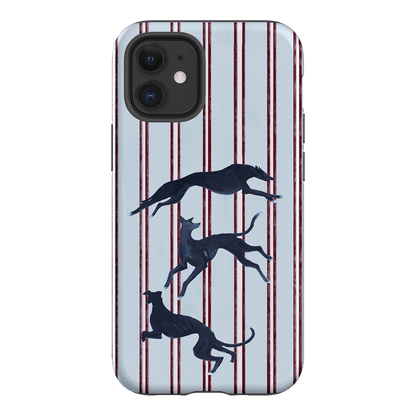 Stripey Hounds Printed Phone Cases iPhone 12 / Armoured by Lisa Hu - The Dairy