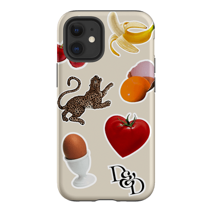 Sunday Stickers Cream Printed Phone Cases iPhone 12 / Armoured by Desmond & Dempsey - The Dairy