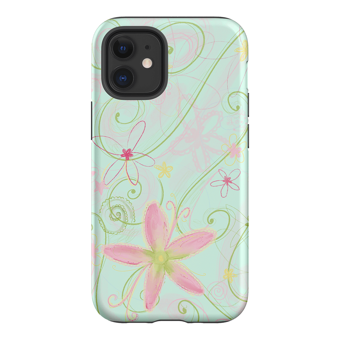 Swirl Blue Printed Phone Cases iPhone 12 / Armoured by Kayla Carr - The Dairy
