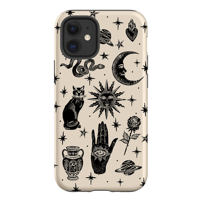 Astro Flash Beige Printed Phone Cases by Veronica Tucker - The Dairy