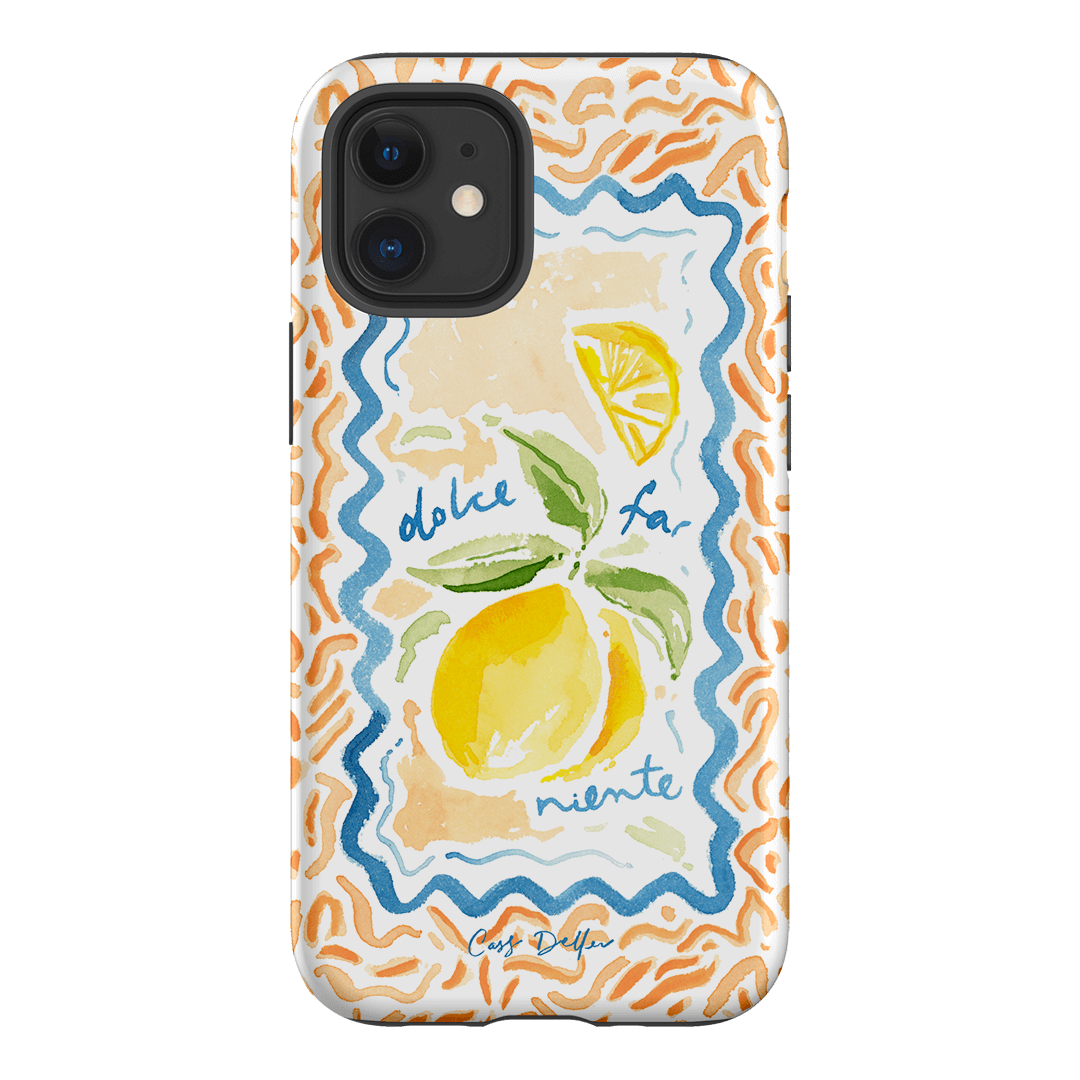 Dolce Far Niente Printed Phone Cases iPhone 12 / Armoured by Cass Deller - The Dairy