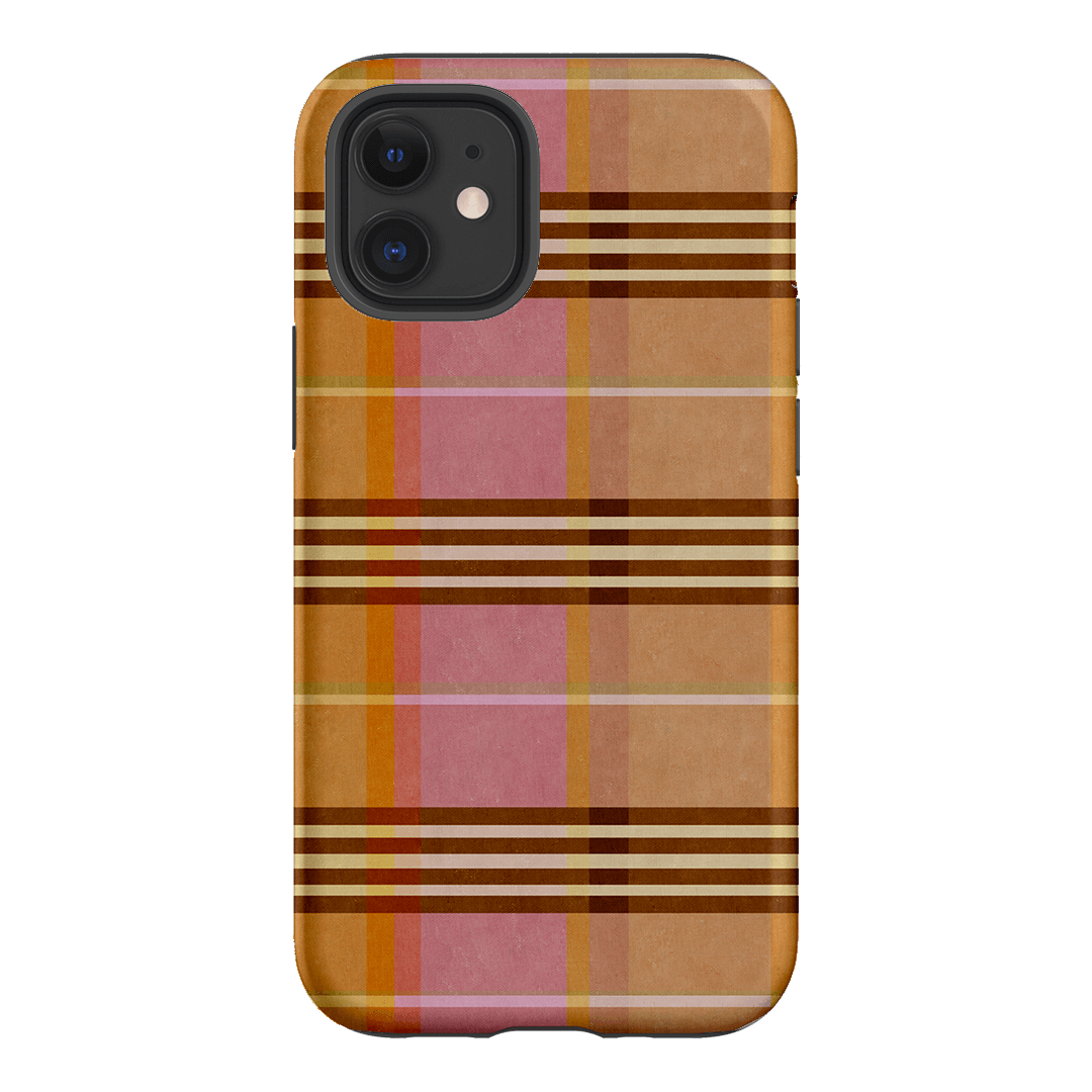 Peachy Plaid Printed Phone Cases iPhone 12 / Armoured by Fenton & Fenton - The Dairy