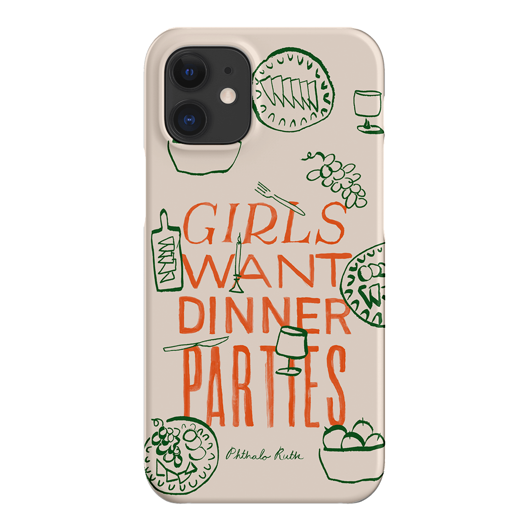 Dinner Parties Printed Phone Cases iPhone 12 Mini / Snap by Phthalo Ruth - The Dairy