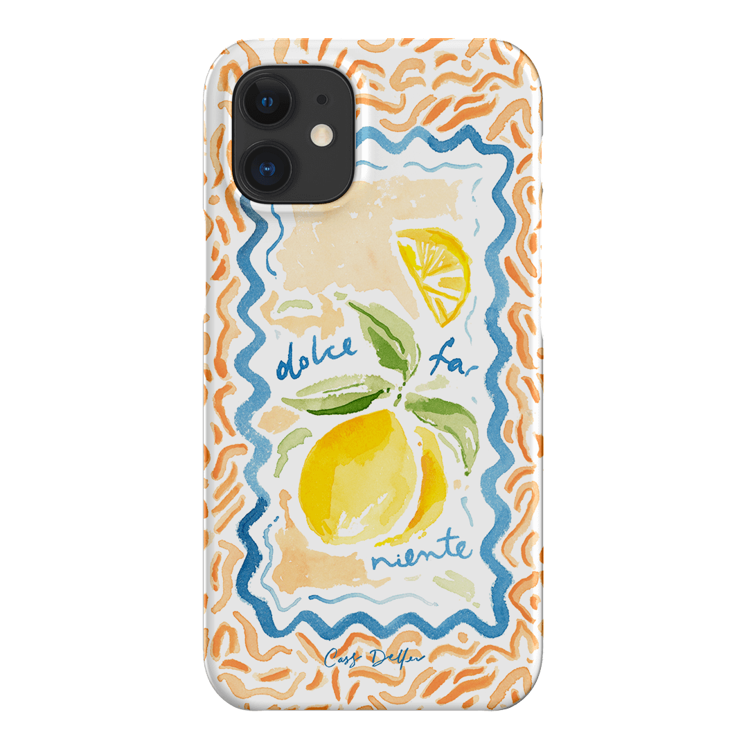 Dolce Far Niente Printed Phone Cases iPhone 12 Mini / Snap by Cass Deller - The Dairy
