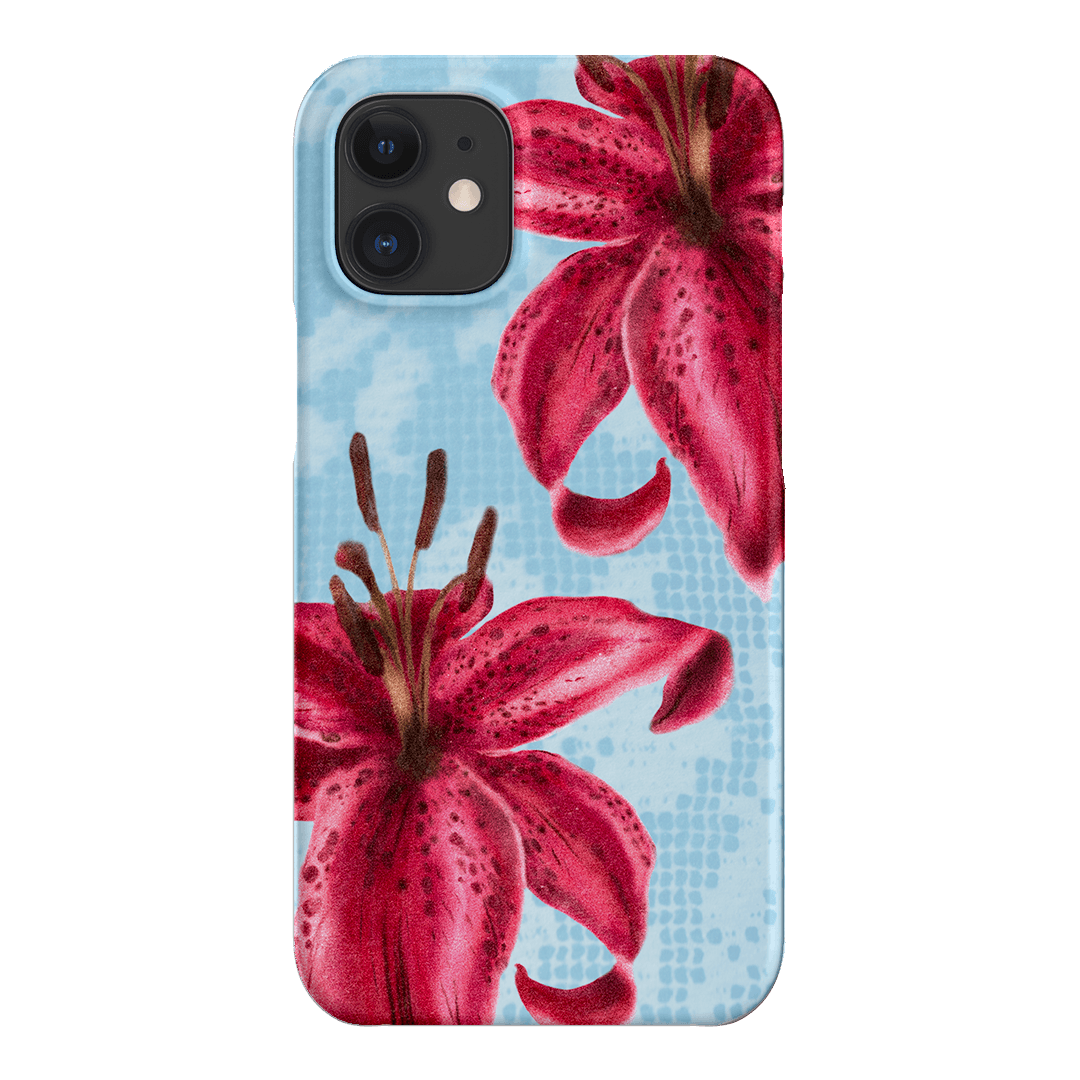 Lillies Printed Phone Cases iPhone 12 Mini / Snap by Sally Hungerford - The Dairy