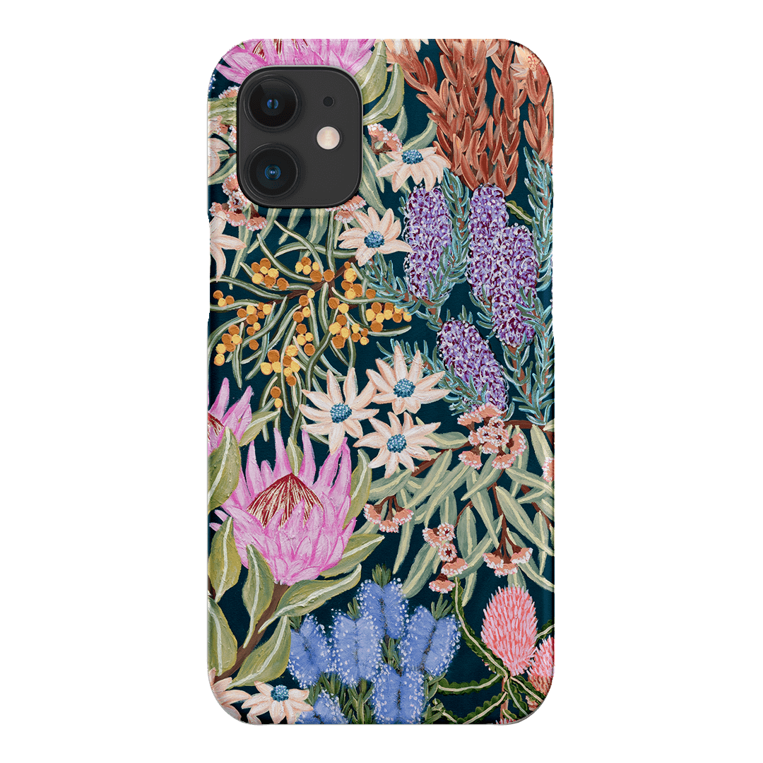 Moonlit Floral Printed Phone Cases iPhone 12 Mini / Snap by Amy Gibbs - The Dairy