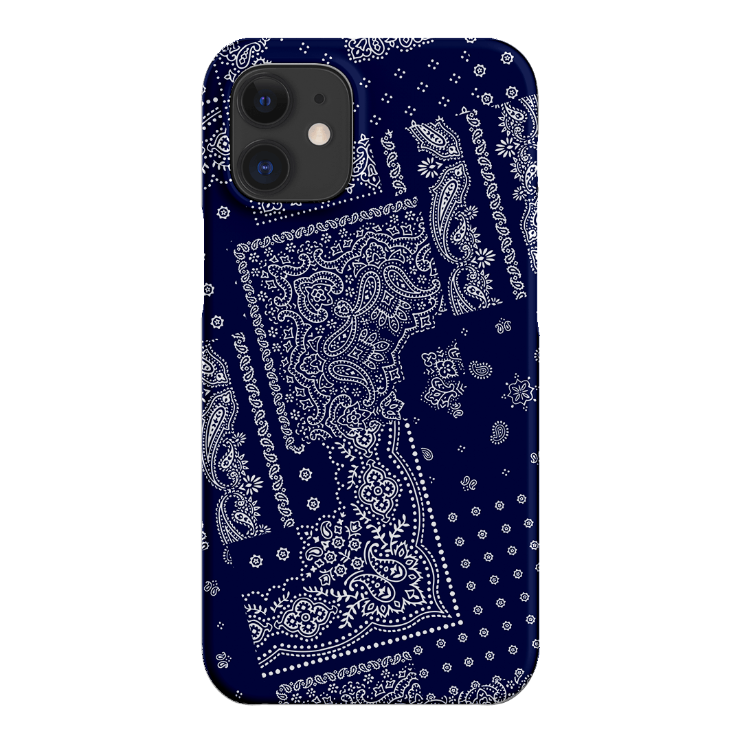 Paisley Indigo Printed Phone Cases iPhone 12 Mini / Snap by The Dairy - The Dairy