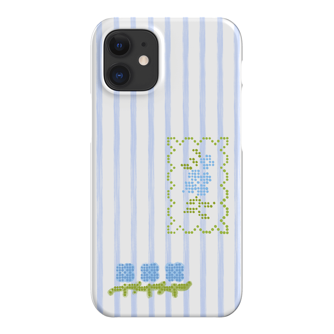 Patchwork Blue Printed Phone Cases iPhone 12 Mini / Snap by Kayla Carr - The Dairy