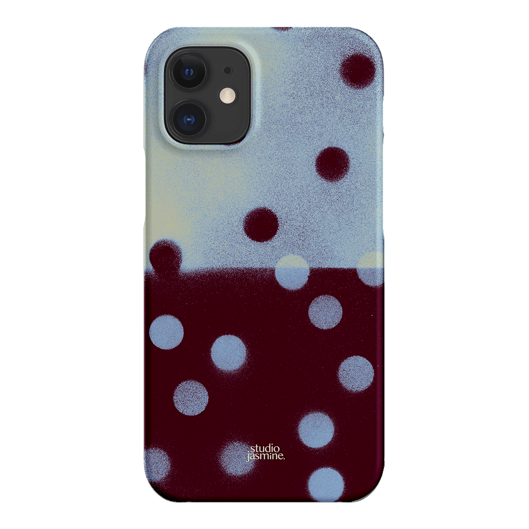 Plum Polka Dot Printed Phone Cases iPhone 12 Mini / Snap by Jasmine Dowling - The Dairy